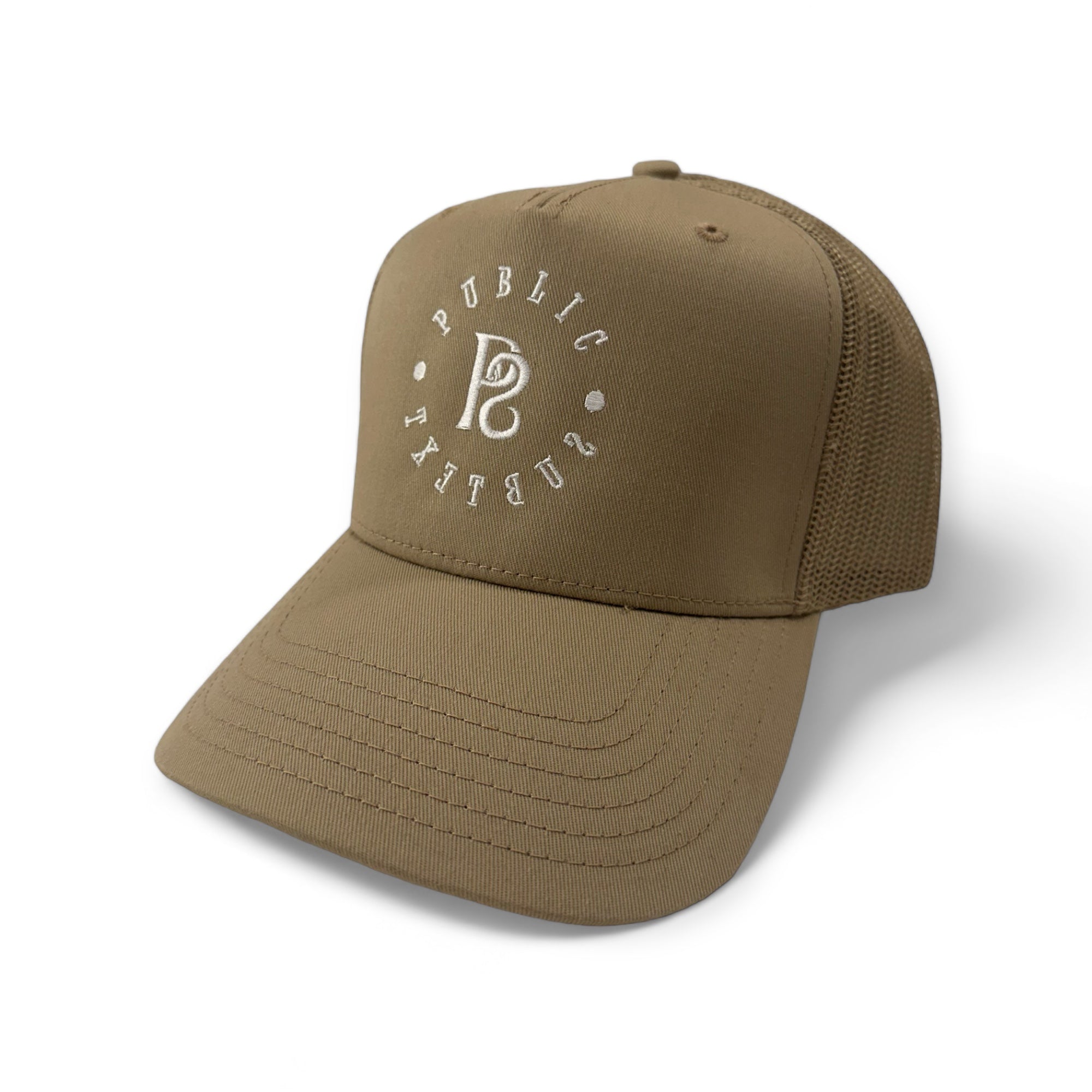 Khaki Mesh Trucker