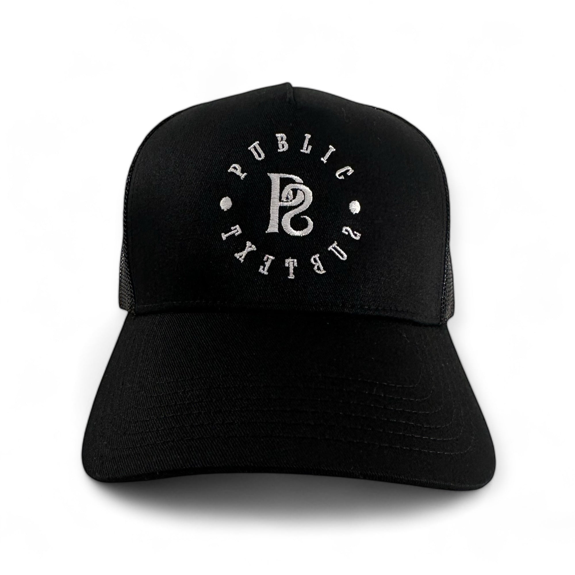 Black Mesh Trucker