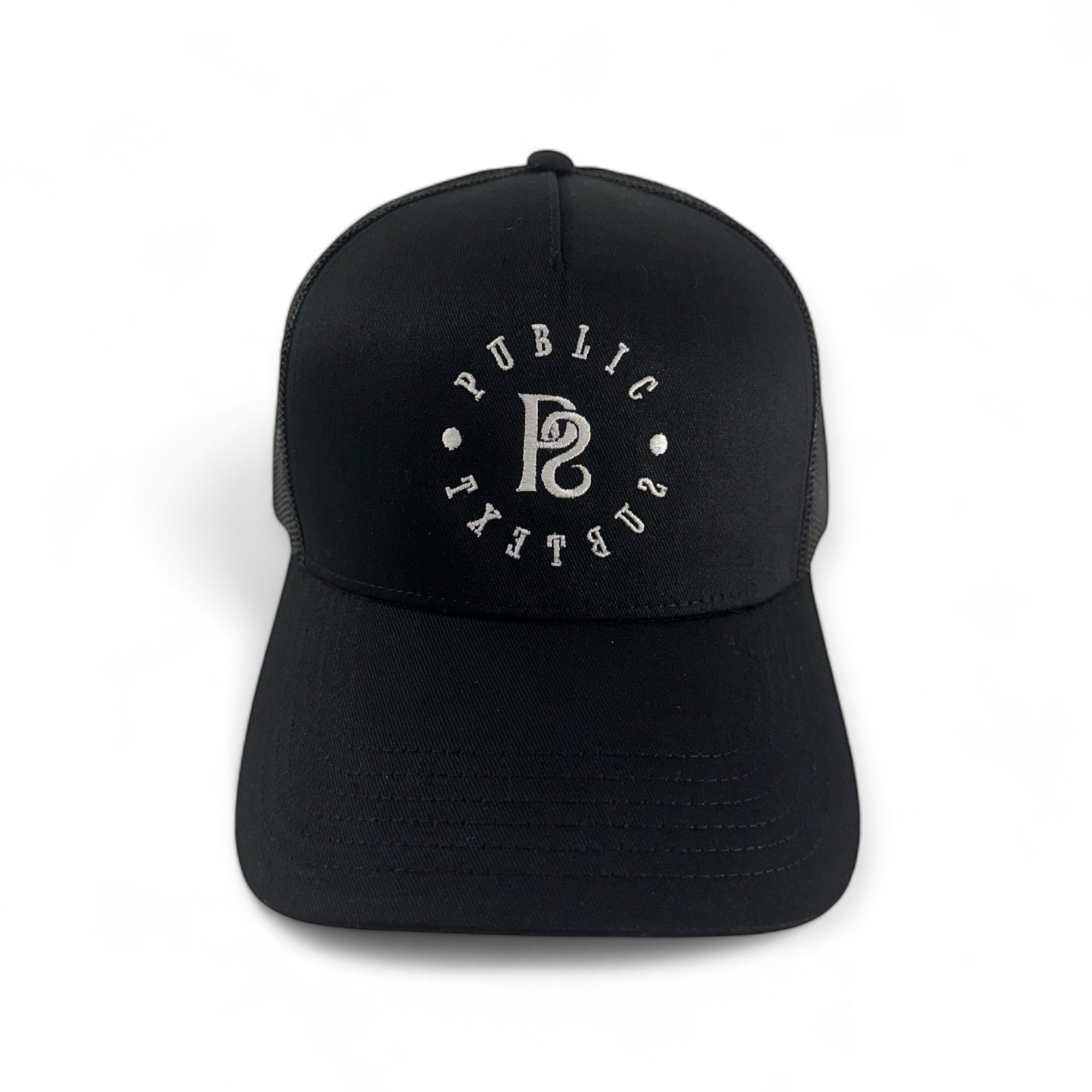 Black Mesh Trucker