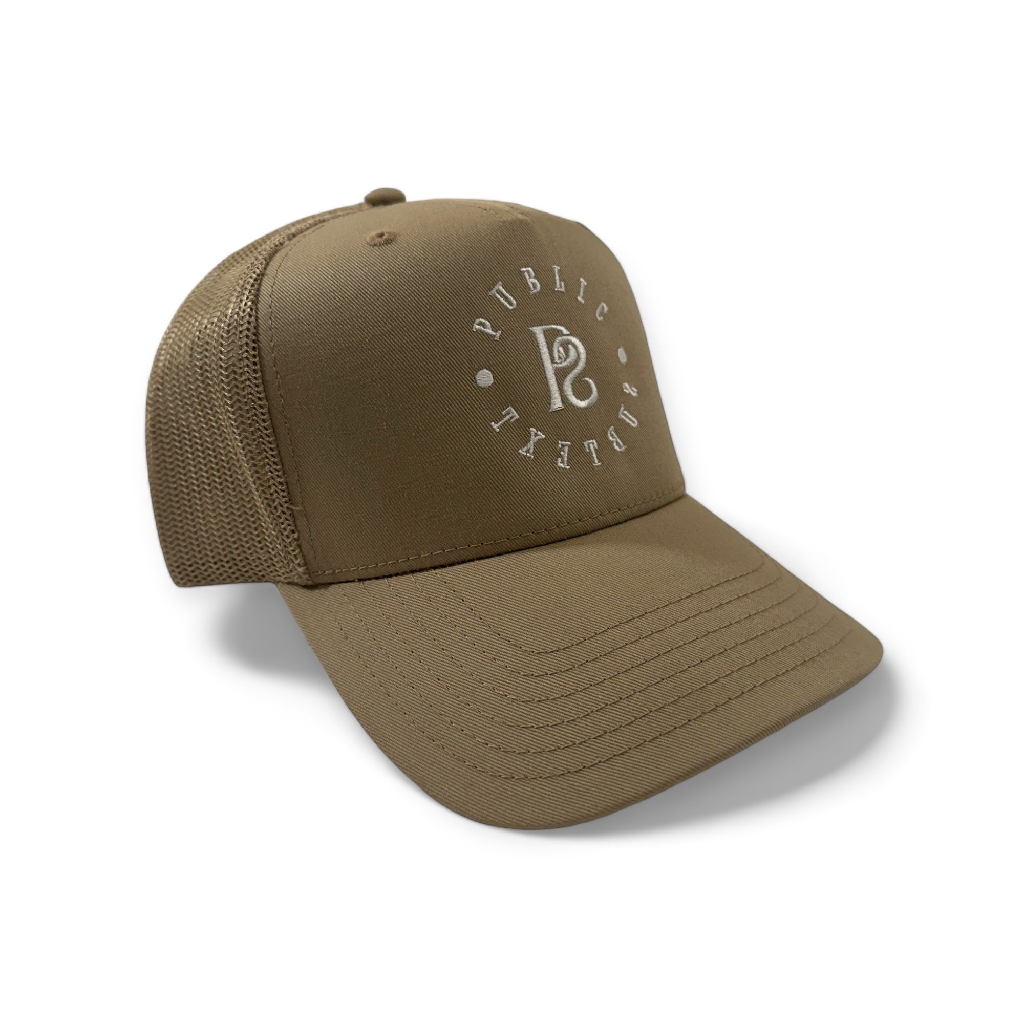 Khaki Mesh Trucker