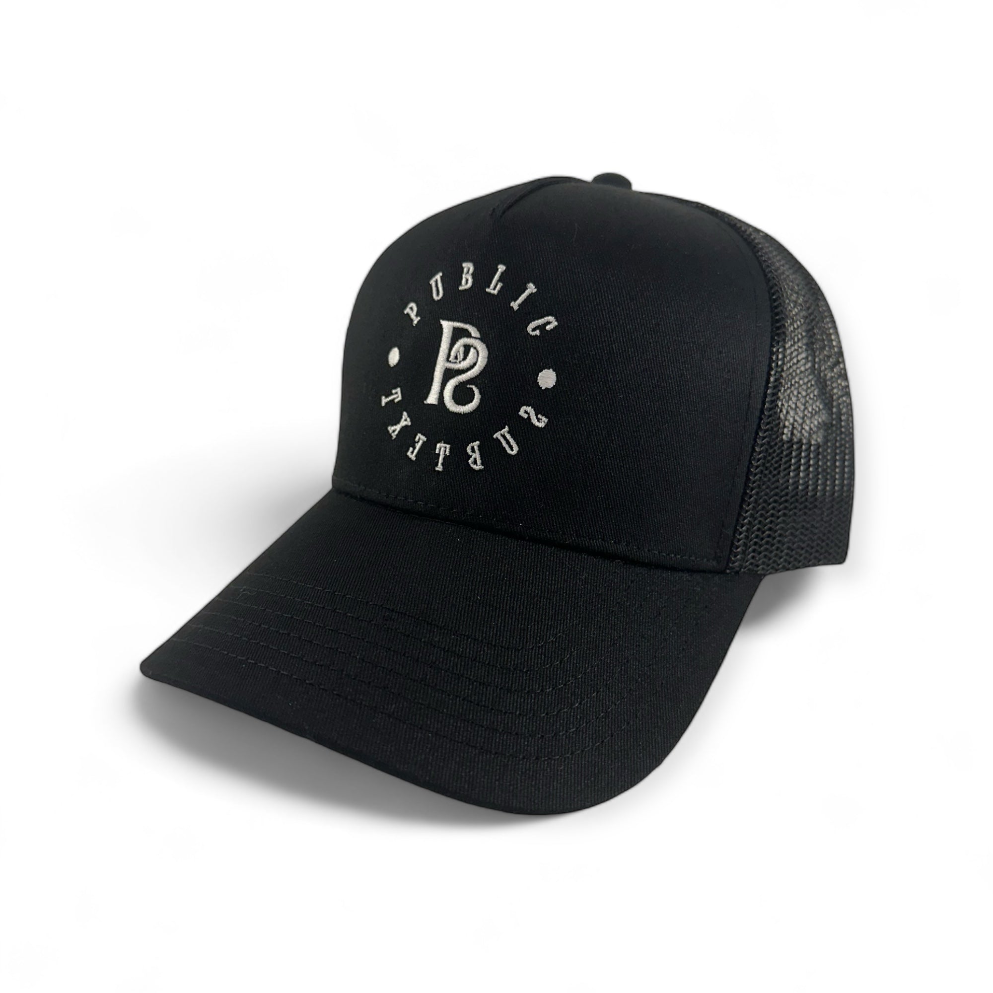 Black Mesh Trucker