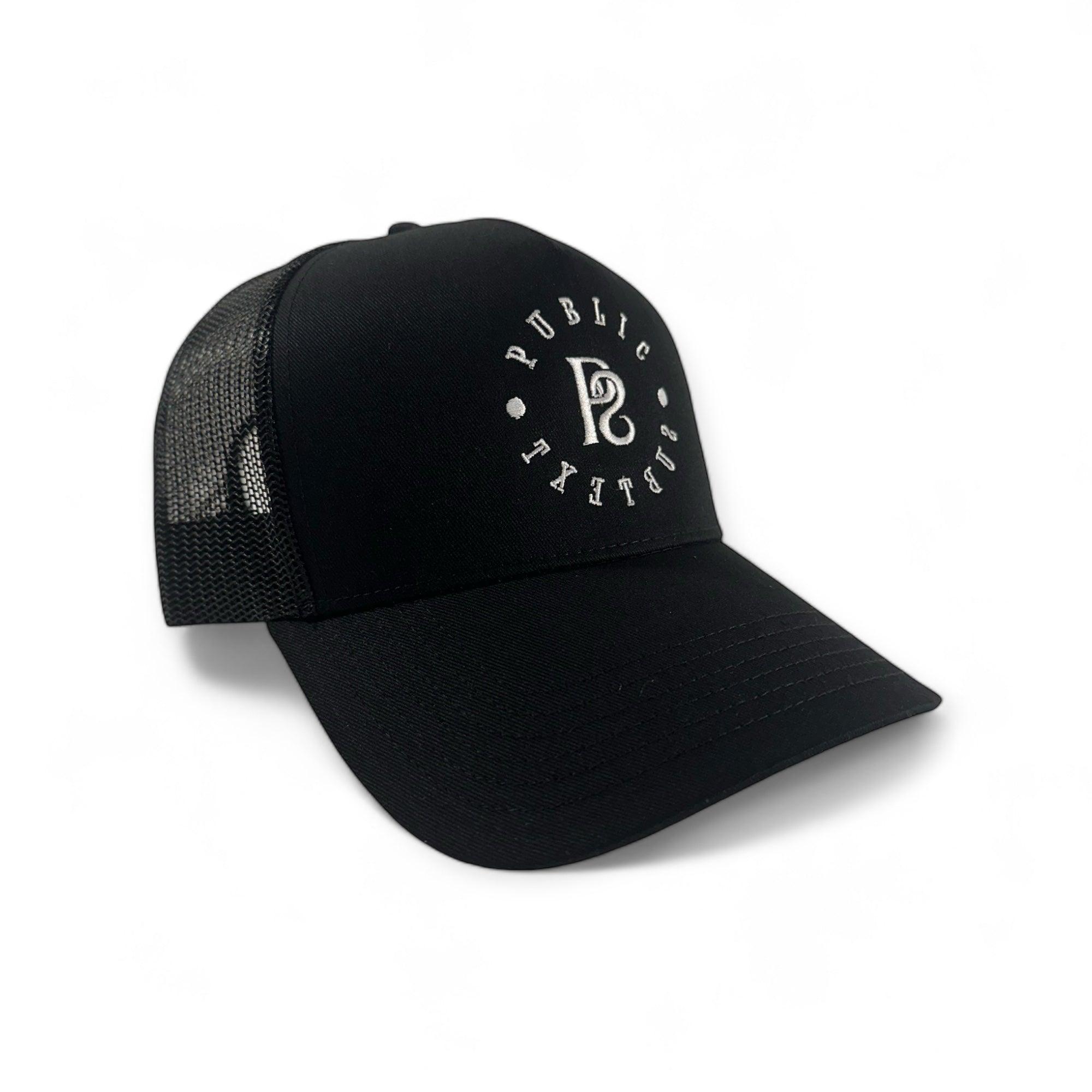 Black Mesh Trucker